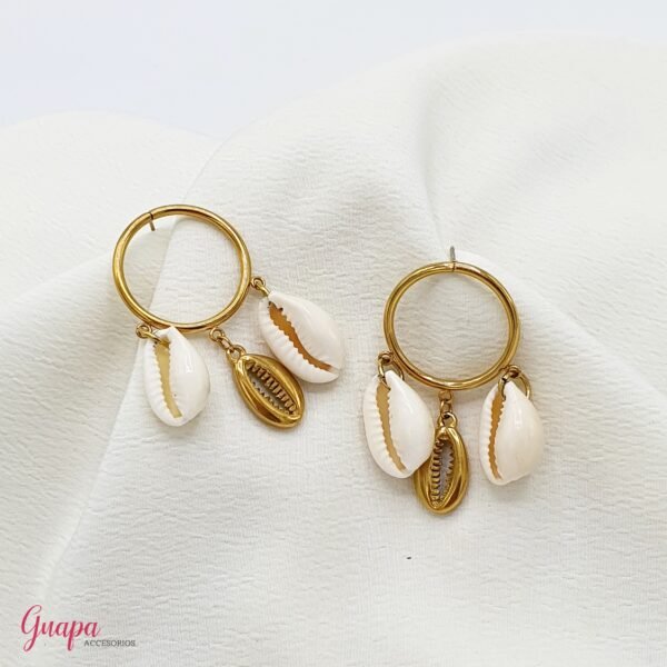 Aretes Acero Conchitas