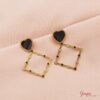 Aretes Acero & Corazón