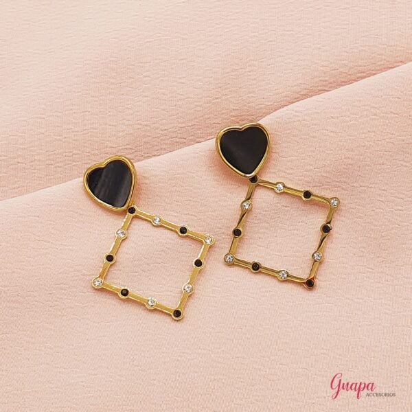 Aretes Acero & Corazón