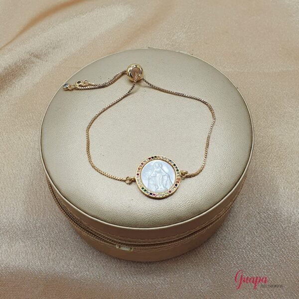 Manilla Ajustable Goldfilled Virgen Guadalupe