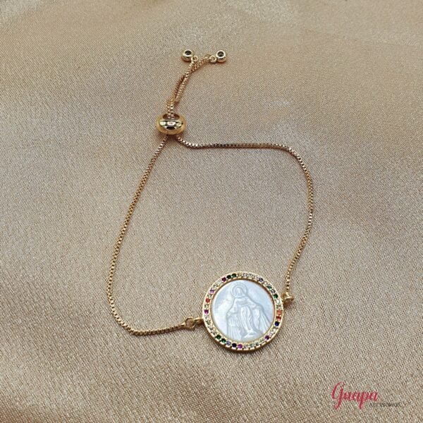 Manilla Ajustable Goldfilled Virgen Guadalupe