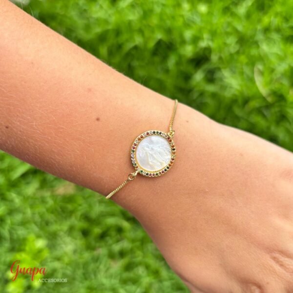 Manilla Ajustable Goldfilled Virgen Guadalupe