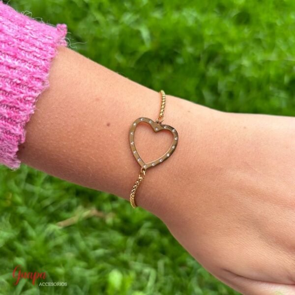Manilla Ajustable Acero Corazón