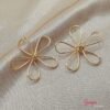 Aretes Acero Flor