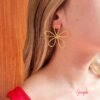 Aretes Acero Flor