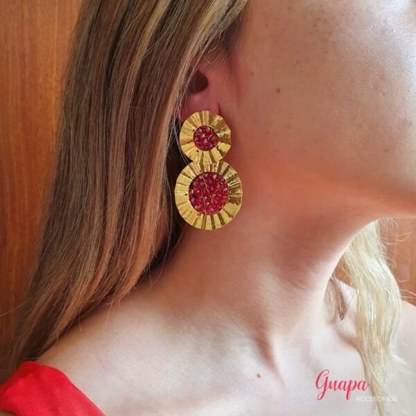 Aretes Bronce Tejidos