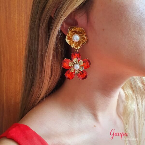 Aretes Fiesta Flor