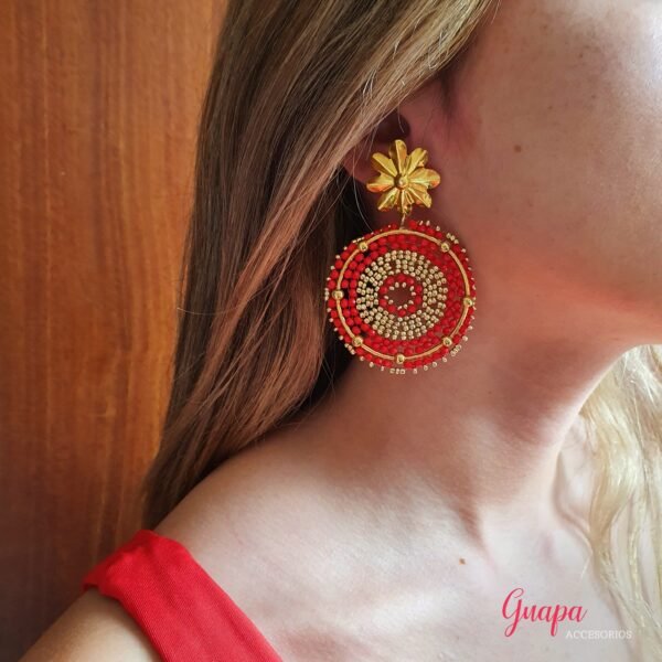 Aretes Bronce Tejidos