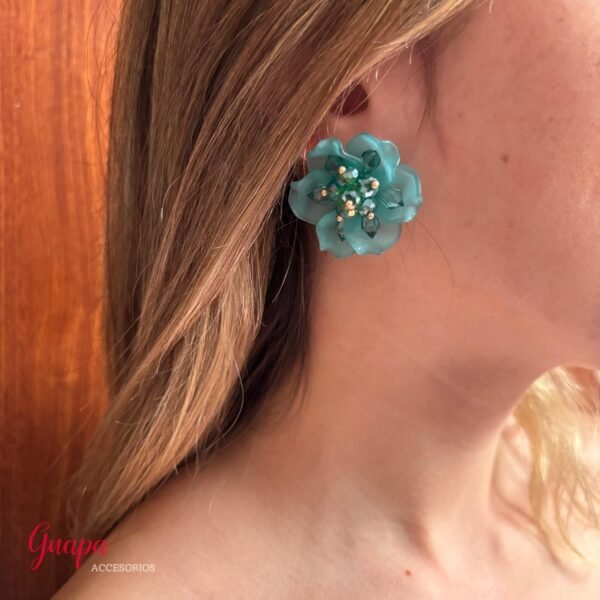 Aretes Acrílicos Flor