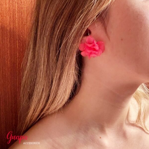 Aretes Acrílicos Flor