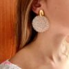 Aretes Goldfilled Tejidos