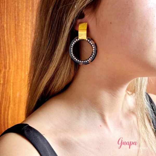 Aretes Acero Animal Print