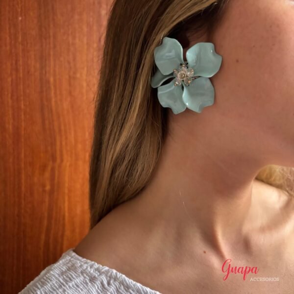 Aretes Acrílicos Maxi Flor