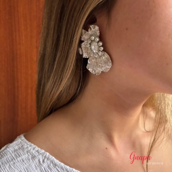 Aretes Maxi Media Flor