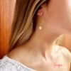 Aretes Acero Mariposa & Perla