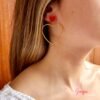 Aretes Acero Corazón