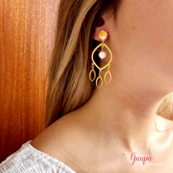 Aretes Acero & Perla