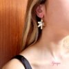 Aretes Acero Flor Gold & Silver