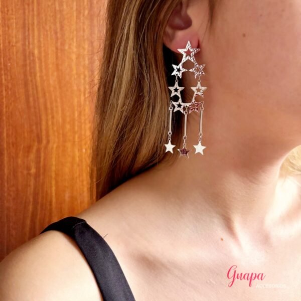 Aretes Acero Estrellas