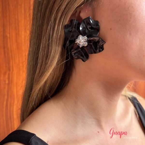 Aretes Acrílicos Maxi Flor