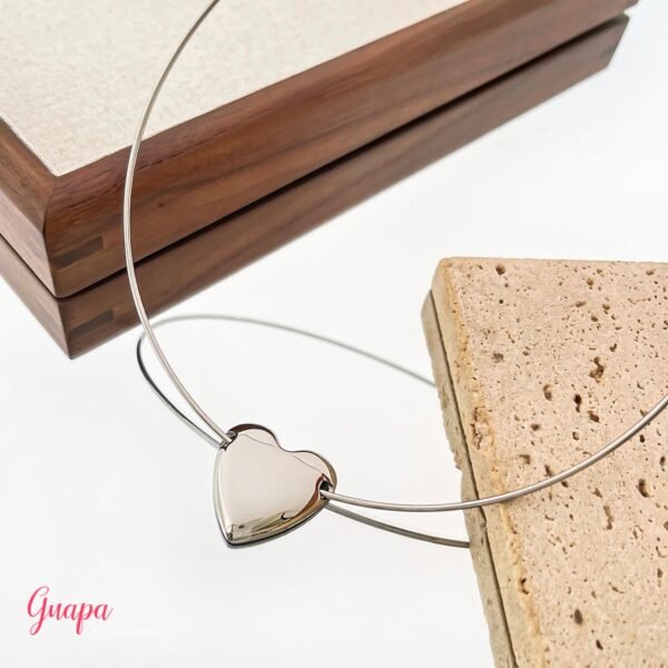 Gargantilla Acero Corazón