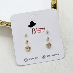 Aretes Goldfilled Set