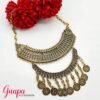Collar Metálico Dorado Envejecido