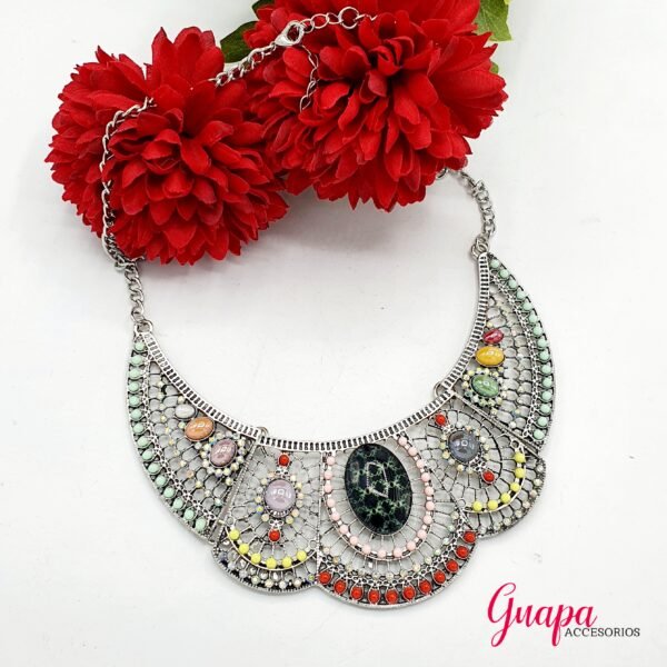 Collar Metálico Plateado