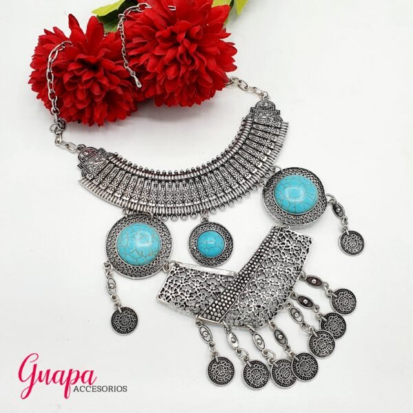 Collar Metálico Plateado