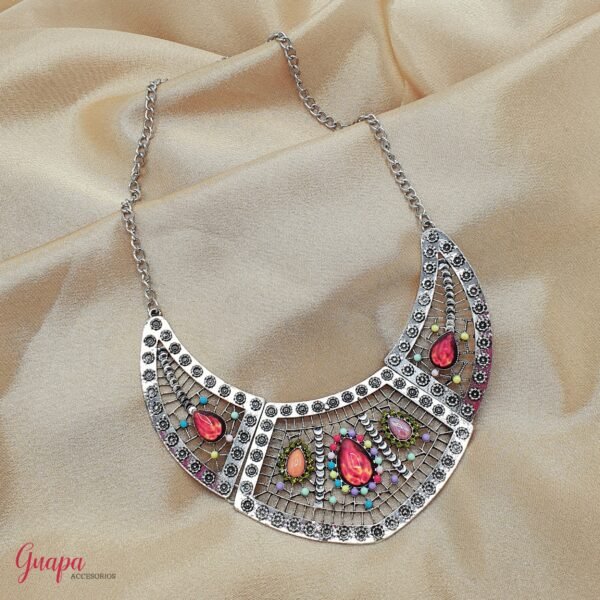 Collar Metálico Plateado