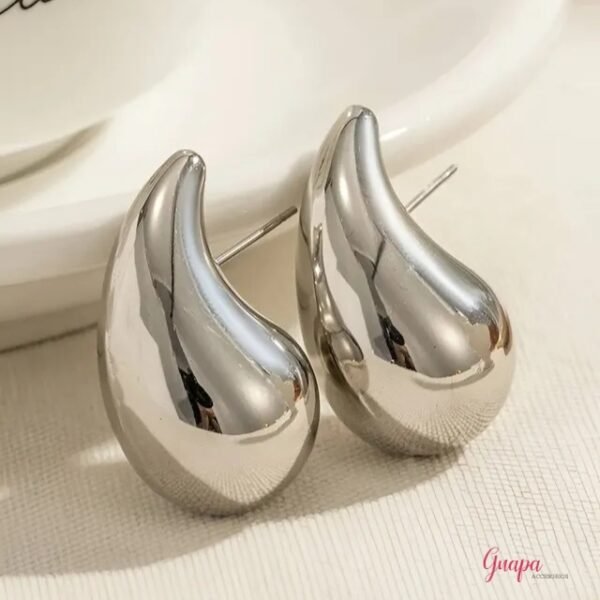Aretes Acero Gota
