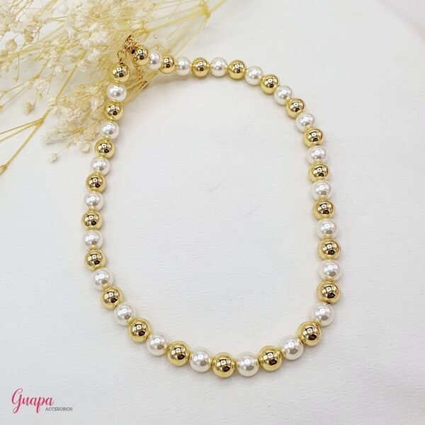 Collar Balines Goldfilled & Perlas