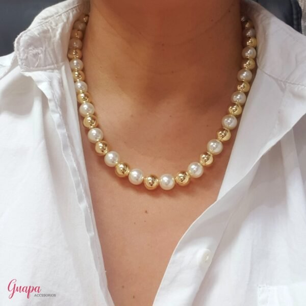 Collar Balines Goldfilled & Perlas