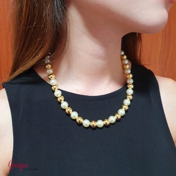 Collar Balines Goldfilled & Perlas