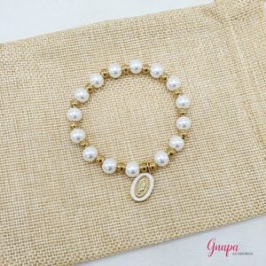 Manilla Acero & Perlas