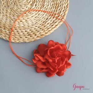 Gargantilla Maxi Flor Tela