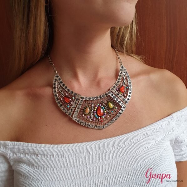 Collar Metálico Plateado