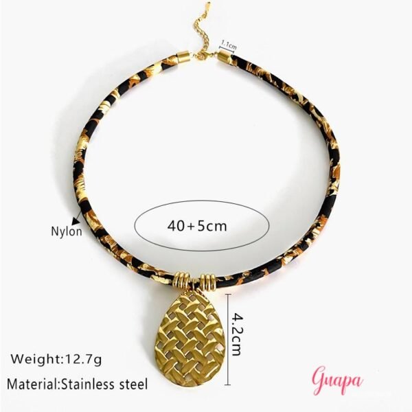 Collar Acero Animal Print