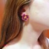 Aretes Acero Flor