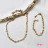 Juego Acero Collar & Manilla