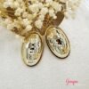 Aretes Acero Botón