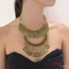 Collar Metálico Dorado Envejecido