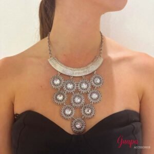 Collar Metálico Plateado