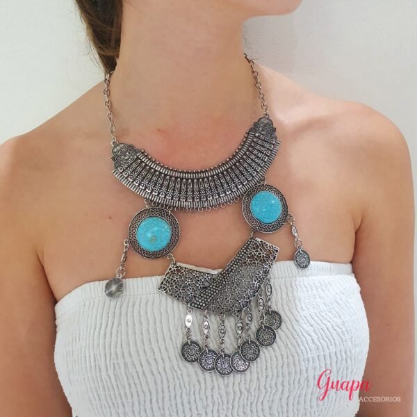Collar Metálico Plateado