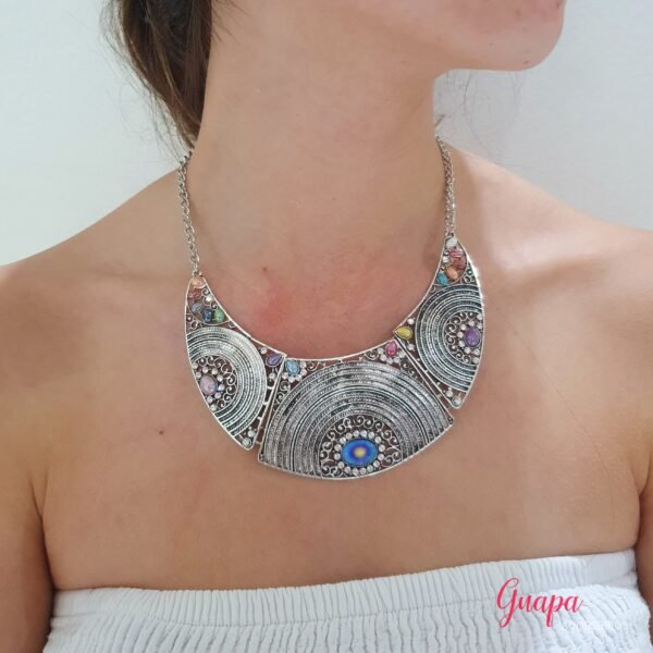 Collar Metálico Plateado