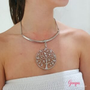 Collar Metálico Arbol de la Vida