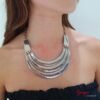 Collar Metálico Plateado