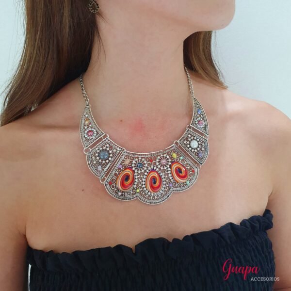 Collar Metálico Plateado