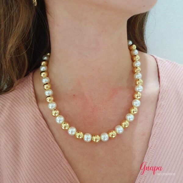 Collar Balines Goldfilled & Perlas