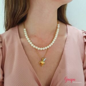 Juego Acero & Perlas